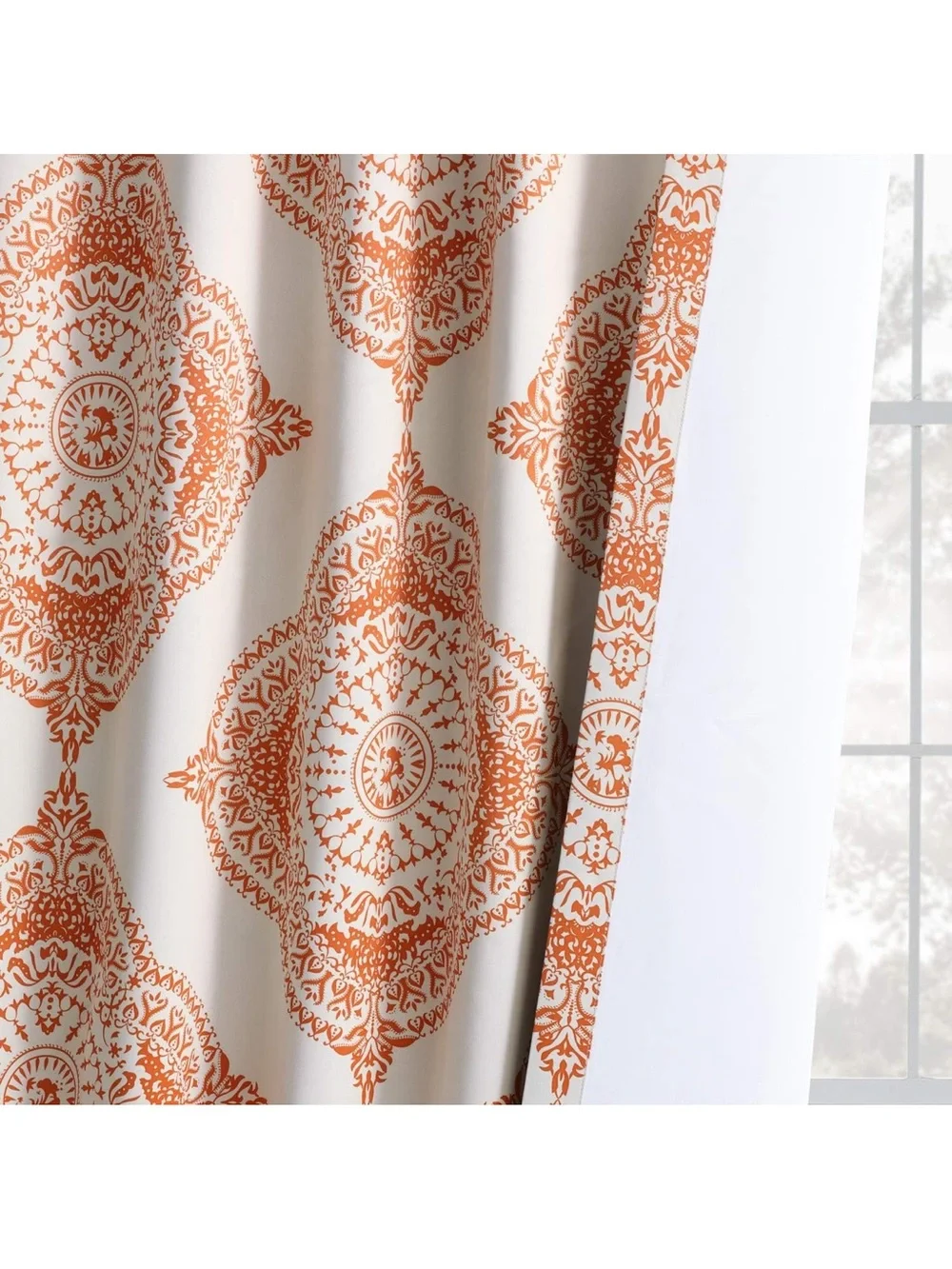 HPD Half Price Drapes Henna Geometric Curtains 50x84 Set of 2